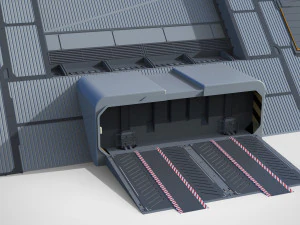 Sci-fi hangar 3D Model