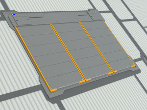Sci-fi hangar 3D मॉडल