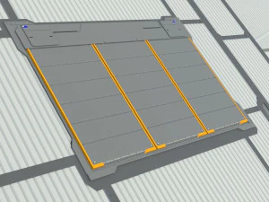 Sci-fi hangar 3D Model