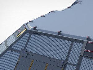 Sci-fi hangar 3D मॉडल