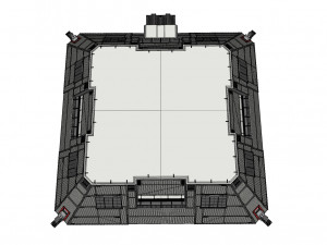 Sci-fi hangar 3D मॉडल