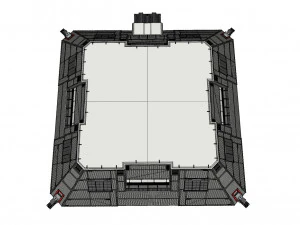 Sci-fi hangar 3D Model