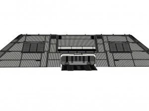 Sci-fi hangar 3D Model