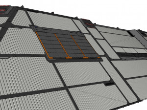 Sci-fi hangar 3D मॉडल