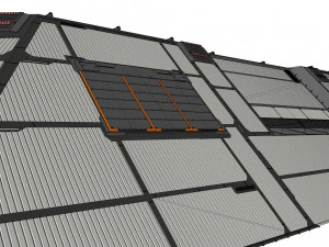Sci-fi hangar 3D Model