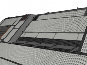 Sci-fi hangar 3D Model