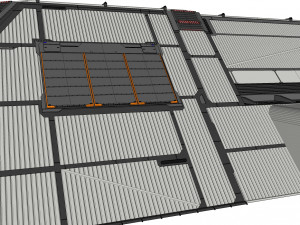 Sci-fi hangar 3D मॉडल