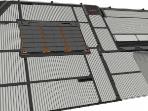 Sci-fi hangar 3D Model