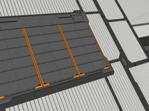 Sci-fi hangar 3D Model