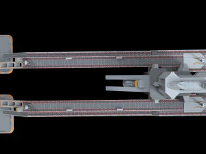 Scifi radar tower 3D Model