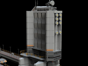 Scifi radar tower 3D मॉडल
