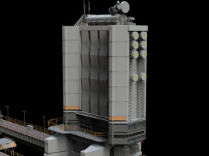 Scifi radar tower 3D Model