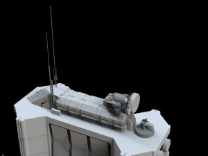 Scifi radar tower 3D मॉडल