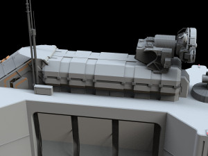 Scifi radar tower 3D मॉडल