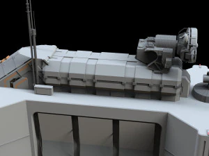 Scifi radar tower 3D Model
