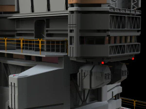Scifi radar tower 3D Model