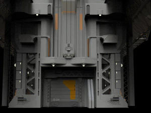 Scifi radar tower 3D Model
