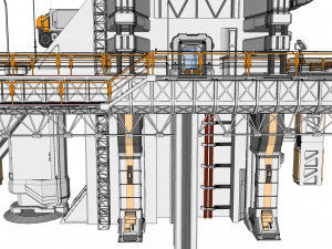 Scifi radar tower 3D मॉडल