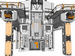 Scifi radar tower 3D मॉडल