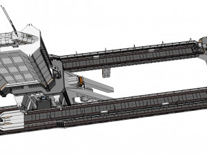 Scifi radar tower 3D मॉडल