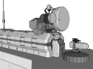 Scifi radar tower 3D मॉडल