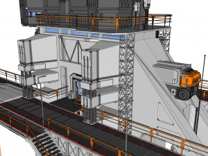 Scifi radar tower 3D मॉडल