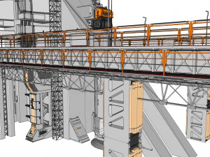 Scifi radar tower 3D Model