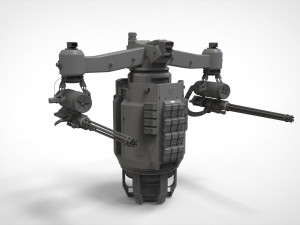 sci-fi turret 5 3D Model