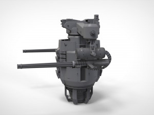 Sci-fi turret 5 3D Model