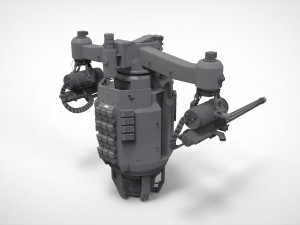Sci-fi turret 5 3D Model