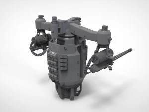 Sci-fi turret 5 3D Model