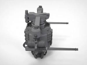 Sci-fi turret 5 3D Model