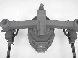 Sci-fi turret 5 3D Model