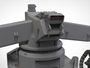 Sci-fi turret 5 3D Model