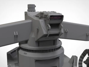 Sci-fi turret 5 3D Model