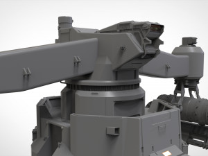 Sci-fi turret 5 3D Model