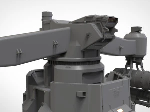 Sci-fi turret 5 3D Model