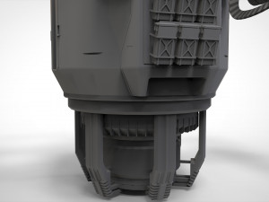 Sci-fi turret 5 3D Model