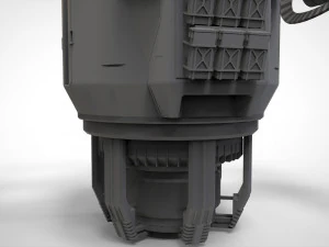 Sci-fi turret 5 3D Model