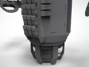 Sci-fi turret 5 3D Model