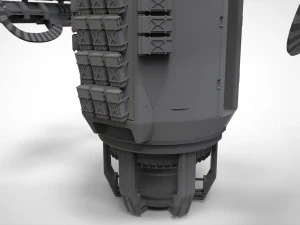 Sci-fi turret 5 3D Model