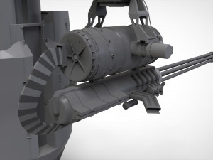 Sci-fi turret 5 3D Model