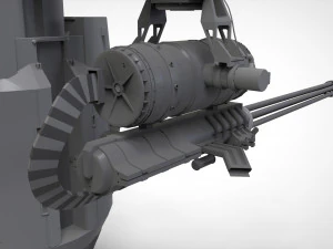 Sci-fi turret 5 3D Model
