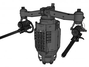 Sci-fi turret 5 3D Model