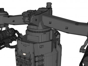 Sci-fi turret 5 3D Model