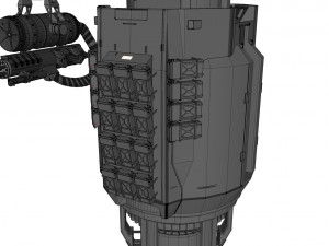 Sci-fi turret 5 3D Model