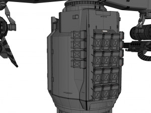 Sci-fi turret 5 3D Model