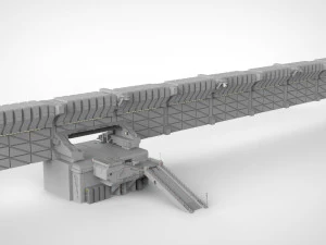 Sci-fi wall 1 3D Model