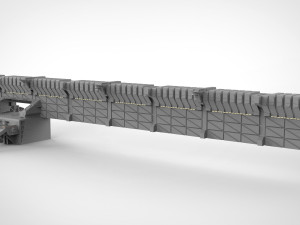 Sci-fi wall 1 Model 3D