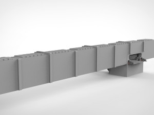 Sci-fi wall 1 Model 3D